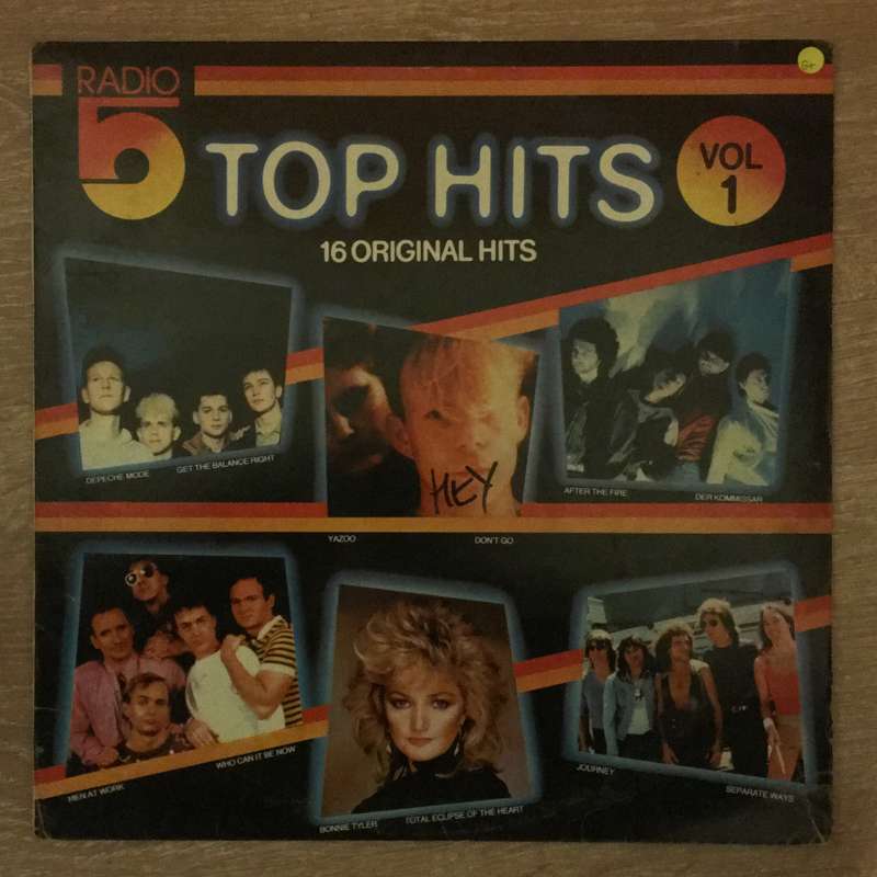 Radio 5 - Top Hits vol 1 - Original Artists - Vinyl LP Record - Opened  - Good+ Quality (G+)