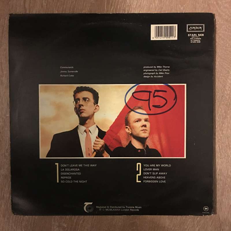 Communards - Vinyl Record - Opened  - Very-Good+ Quality (VG+)