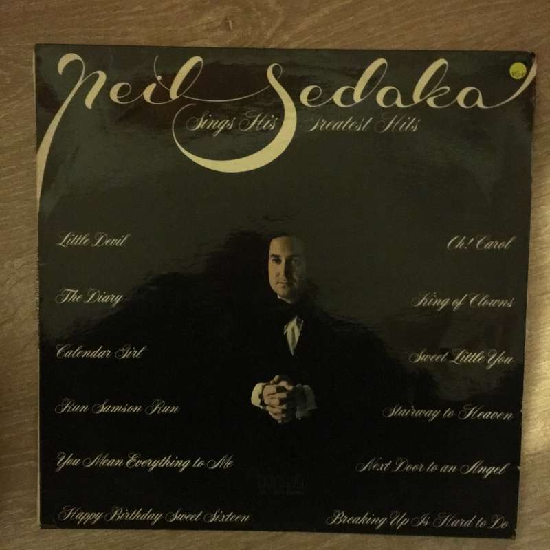 Neil Sedaka Sings His Greatest Hits - Vinyl LP Record - Very-Good+ Quality (VG+)