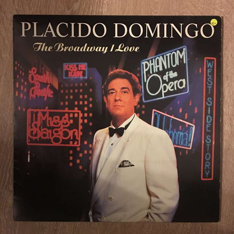 Placido Domingo - The Braodway I Love - Vinyl Record - Opened  - Very-Good+ Quality (VG+)