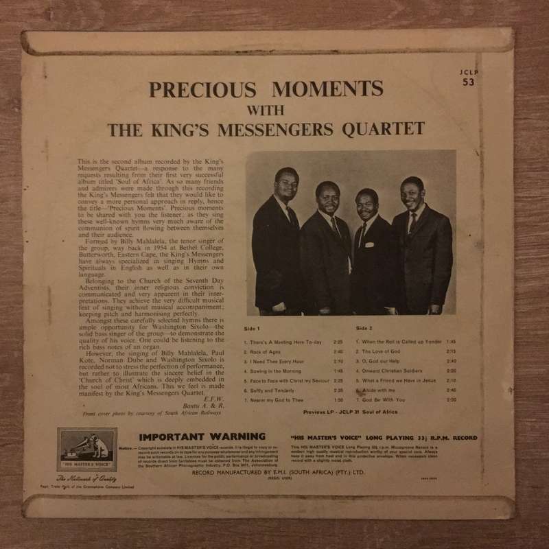 The King's Messengers Quartet  Precious Moments -  Vinyl LP Record - Opened  - Very-Good+ Q...