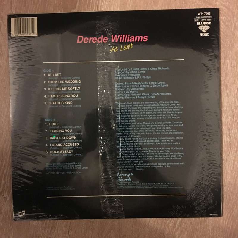 Derede Williams - At Last -  Vinyl LP - Sealed