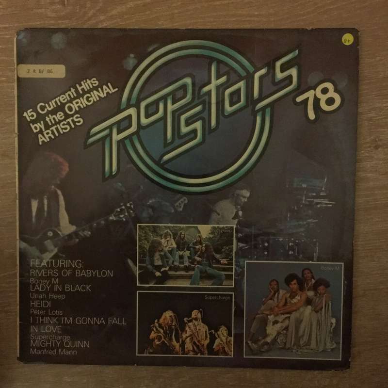Pop Stars 78 - Original Artists  Vinyl LP Record - Good+ Quality (G+)