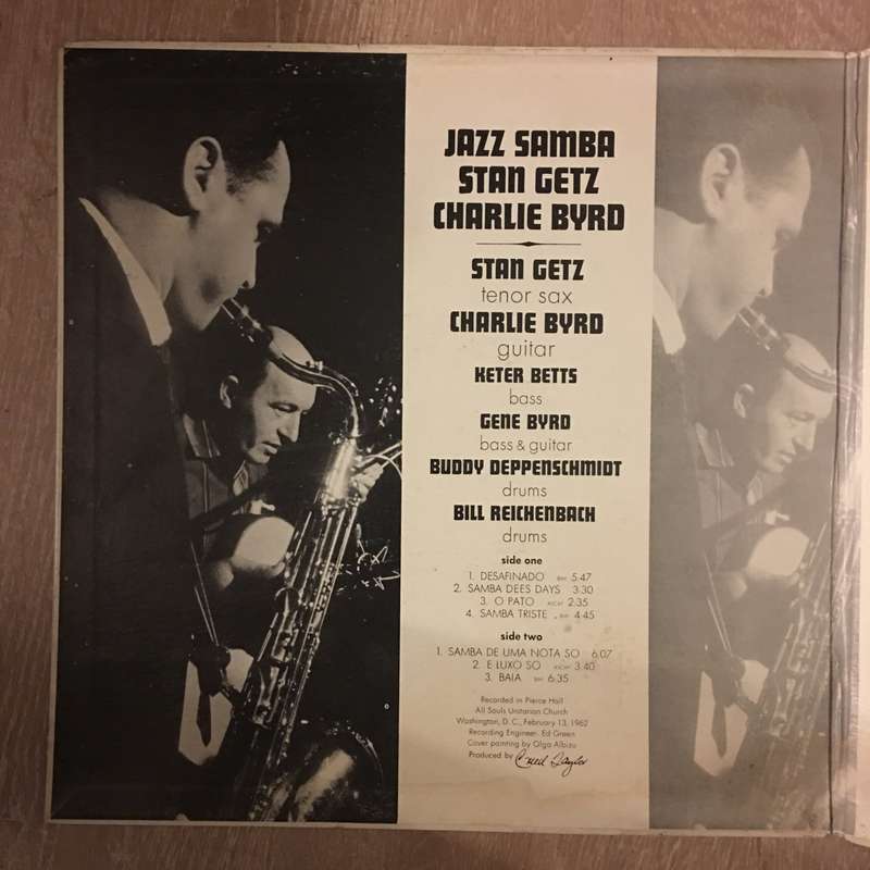 Stan Getz / Charlie Byrd  Jazz Samba -  Vinyl LP Record - Opened  - Very-Good Quality (VG)