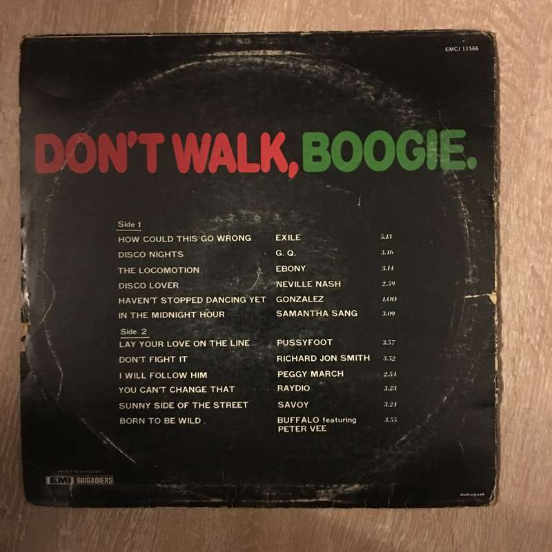 Don't Walk - Boogie - Great Disco Sounds from EMI - Vinyl LP Record - Opened  - Very-Good- Qualit...