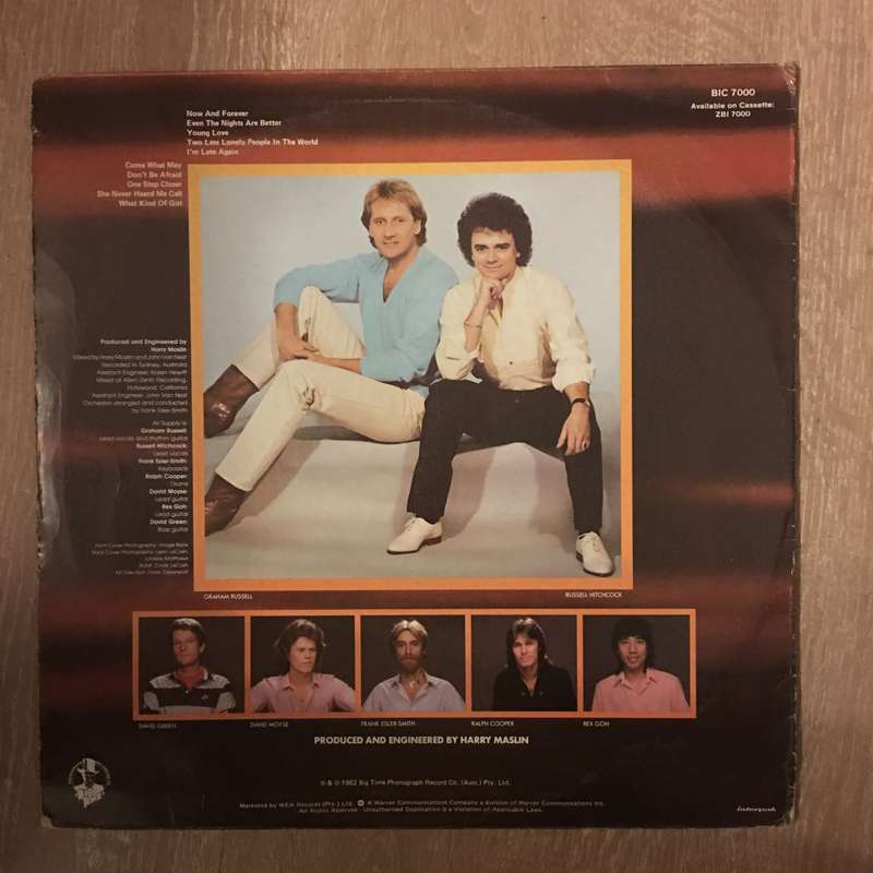 Air Supply - Now and Forever  - Vinyl LP Record - Opened  - Very-Good- Quality (VG-)