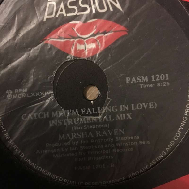 Marsha Raven  Catch Me (I'm Falling In Love)  - Vinyl LP Record - Very-Good- Quality (VG-)