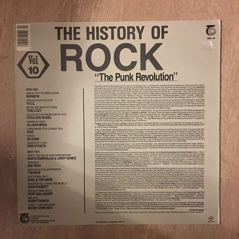 History Of Rock - Vol 10 - Vinyl Record - Opened  - Very-Good+ Quality (VG+)