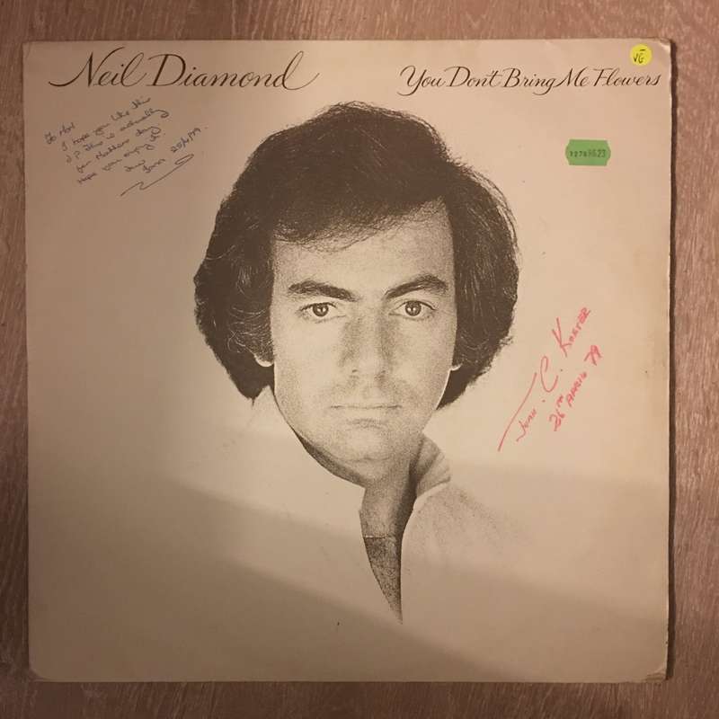 Neil Diamond - You Don't Bring Me Flowers - Vinyl LP Record - Opened  - Very-Good- Quality (VG-)
