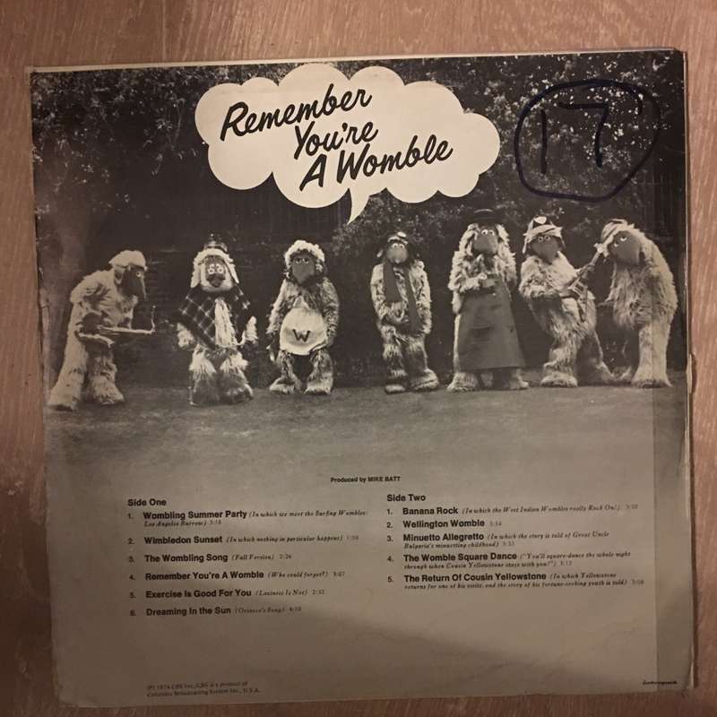 The Wombles  - Remember You're a Womble - Vinyl LP Record - Opened  - Very-Good Quality (VG)