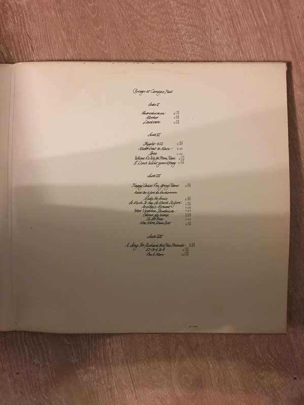Chicago at Carnegie Hall - Volumes III and IV - Double  Vinyl LP Record - Opened  - Very-Good+  Q...