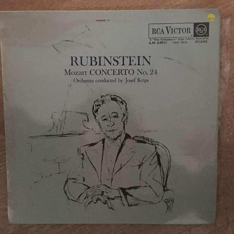 Rubinstein, Josef Krips, Mozart  Concerto No. 24 · Rondo, K. 511 - Vinyl LP Record - Op...