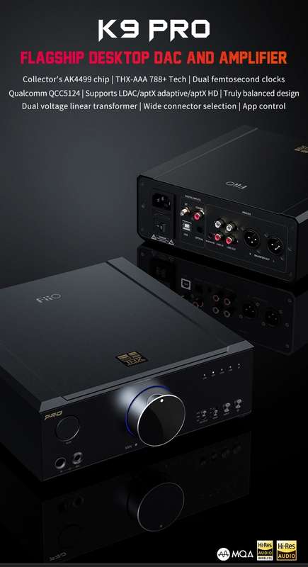 FiiO - K9Pro (AK4499 Dac) Flagship Desktop DAC and Headphone Amplifier (In Stock) (K9 Pro)