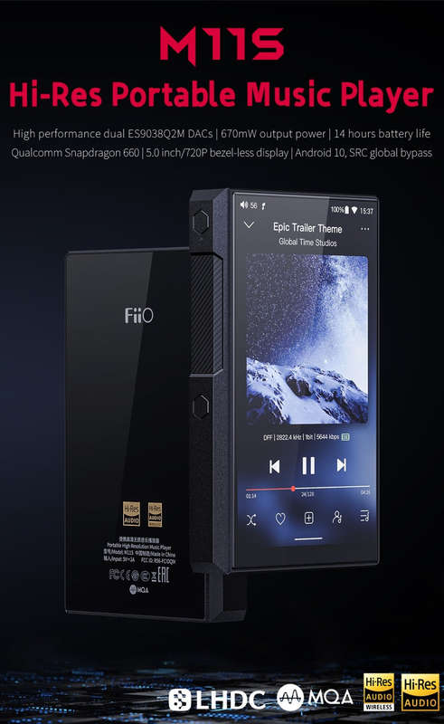 FiiO - M11s DAP - Portable Hi Resolution MQA & LDAC/APTX-HD Digital Audio Player (In Stock)
