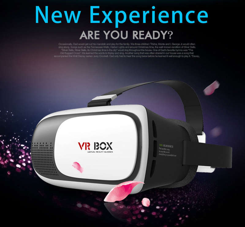 3D VR Headset with Optical Lenses for All 3.5-6.0'' Phones with Remote Control