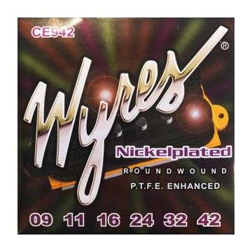 Wyres Professional Electric Handmade Coated Nickelplated Guitar Strings - CE942 (bobb)