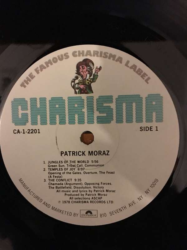 Patrick Moraz  Patrick Moraz   - Vinyl LP - Opened  - Very-Good+ Quality (VG+)