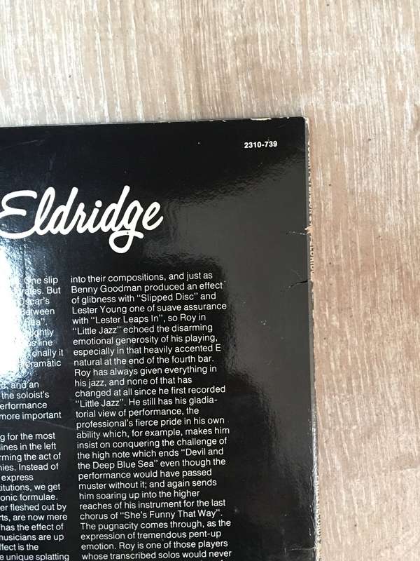 Oscar Peterson & Roy Eldridge  Oscar Peterson & Roy Eldridge - Vinyl LP Record (VG+)