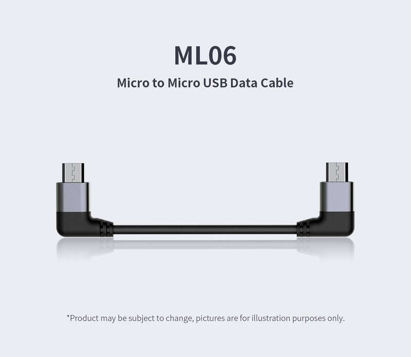 FiiO ML06 Micro USB To Micro USB OTG Cable for Headphone Amplifiers and DACs,inc Fiio Q1 Mark II ...