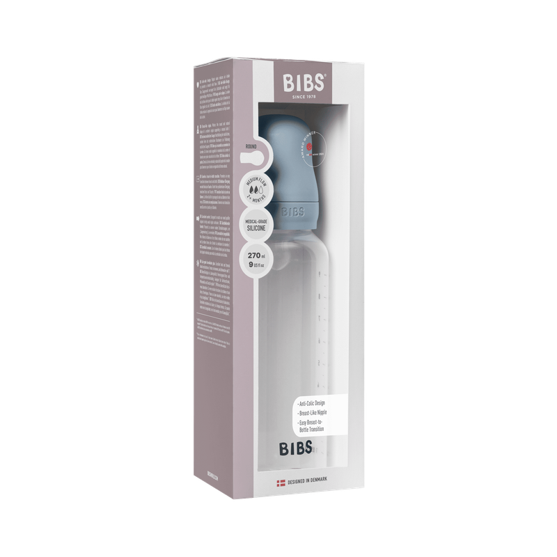 BIBS Baby bottle SILICONE 270ml - various colors