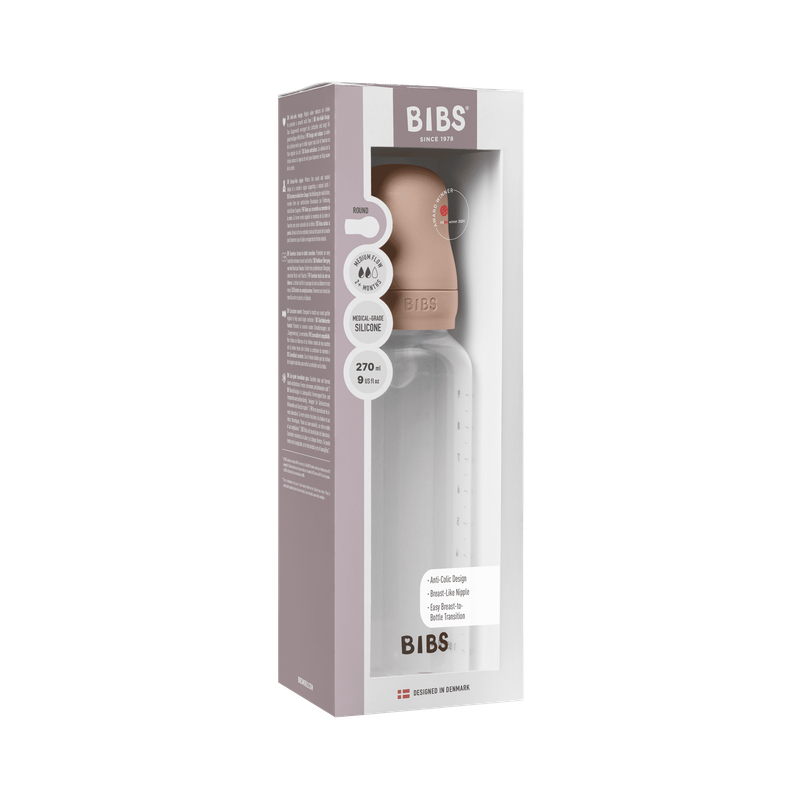 BIBS Baby bottle SILICONE 270ml - various colors