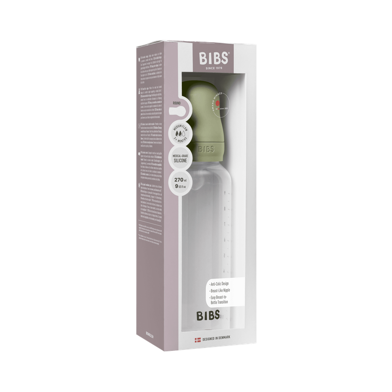 BIBS Baby bottle SILICONE 270ml - various colors