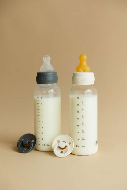 BIBS Baby Bottle Complete Set 150ml 2 Pack Silicone - Ivory