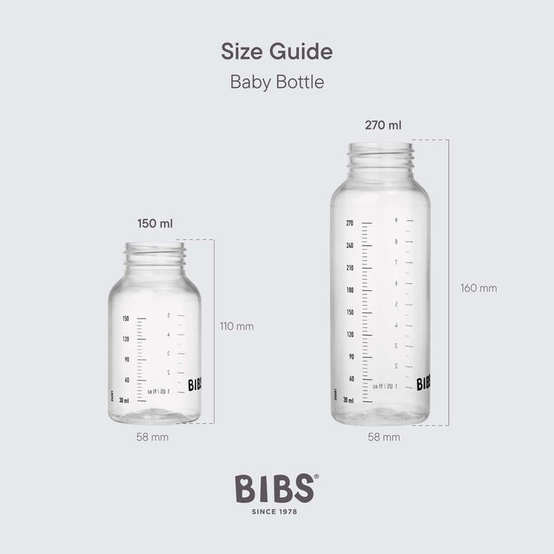 BIBS Baby bottle SILICONE 270ml - various colors