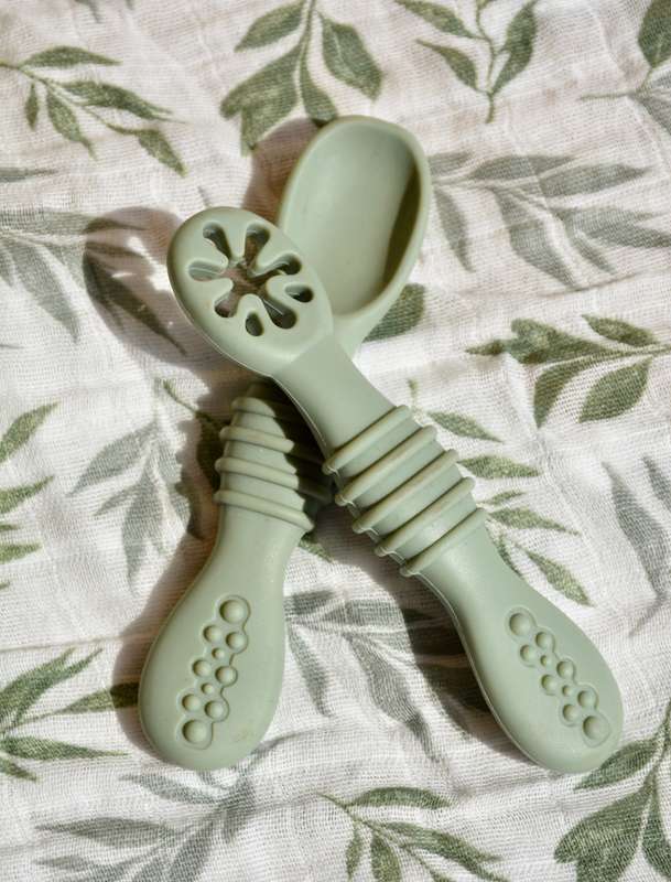 JanaS Silicone Baby lead weaning utensil set