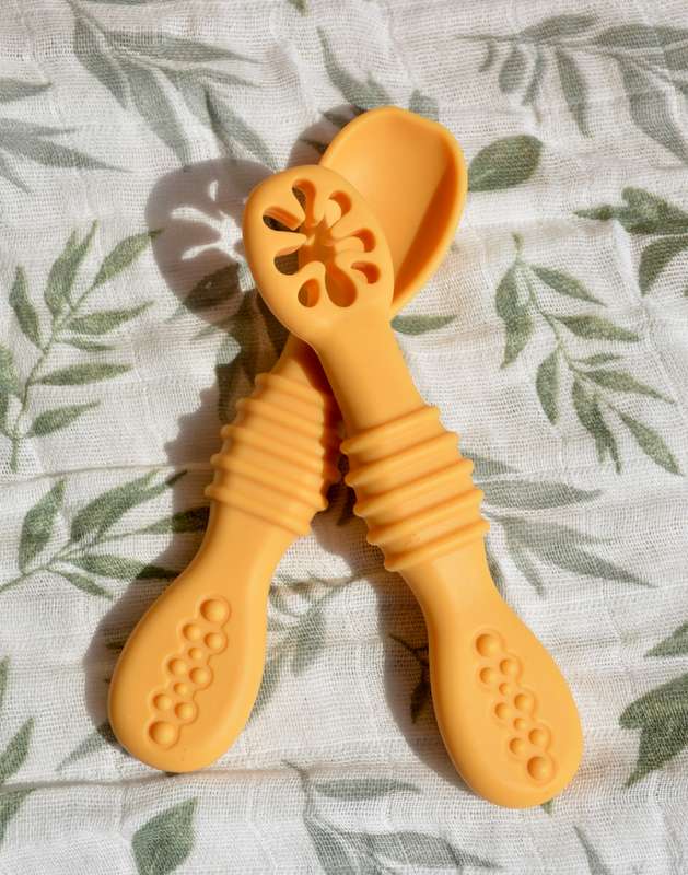 JanaS Silicone Baby lead weaning utensil set