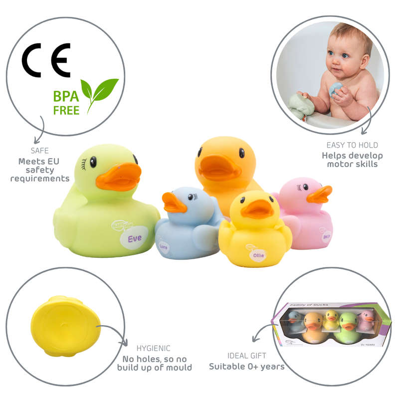 BabyDam Family of Bath Ducks