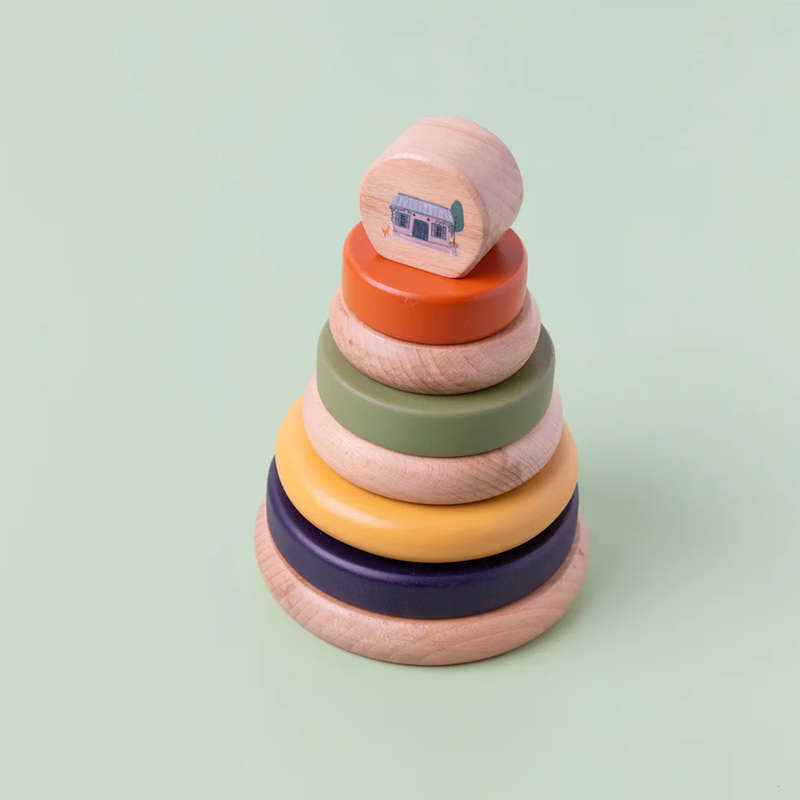 Grow Baby Ring Stacker - house