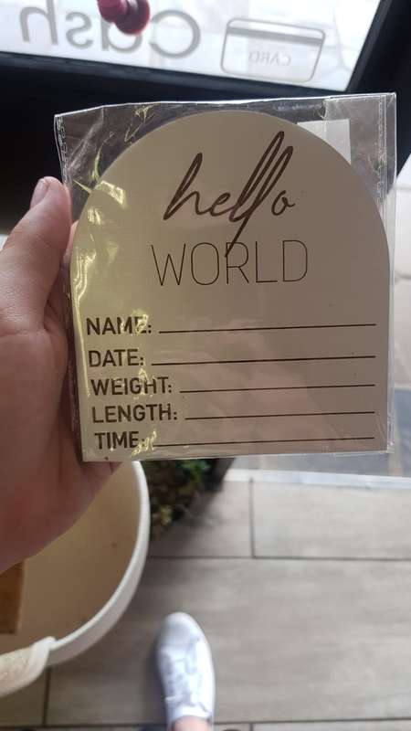 Oh dear birth announcement curved