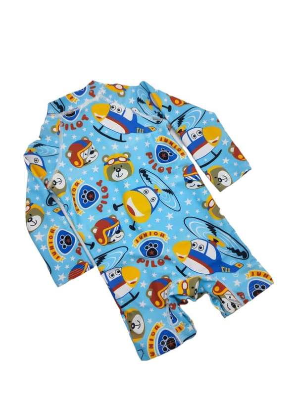 Blue Helicopter boy swimsuit