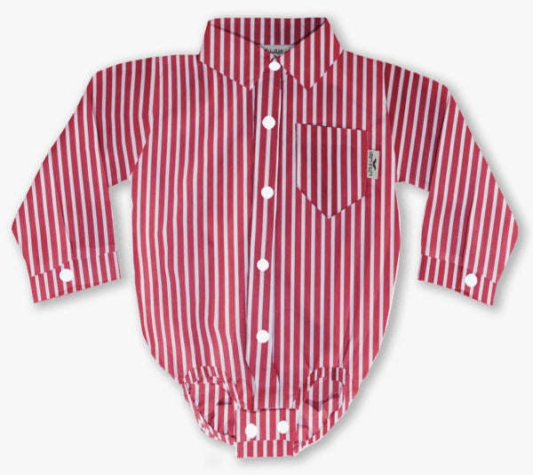 Little Lads Short sleeve oniesie shirt - Various colors