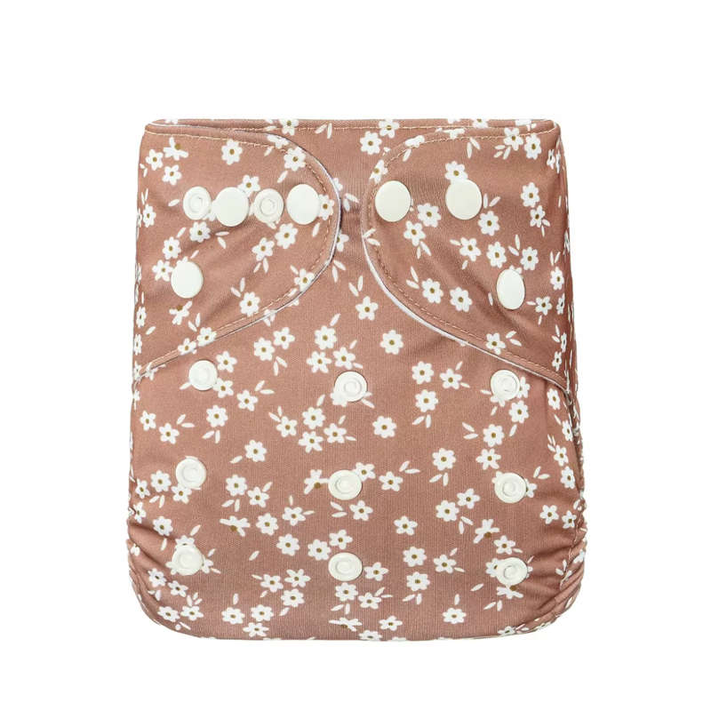 Happy flute pocket - Bronze flowers