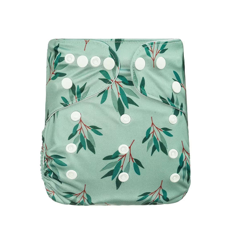 Happy flute pocket - Green leaves