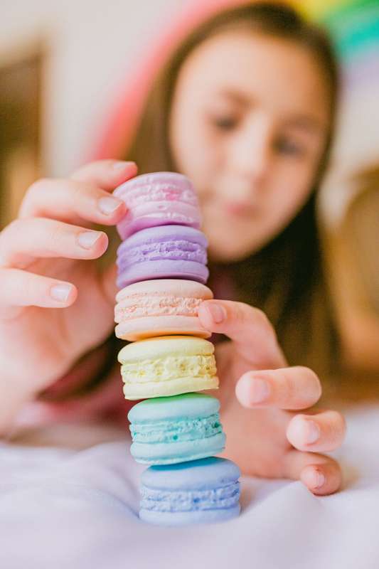 Rainbow Sidewalk chalk - Macaroons