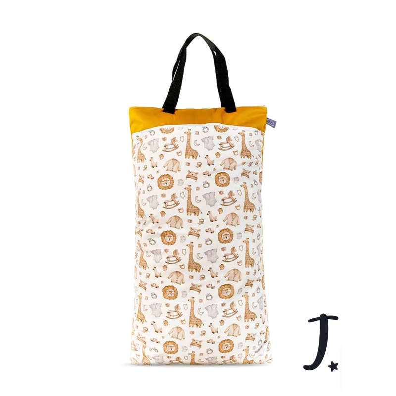 Baby room animals large wet bag