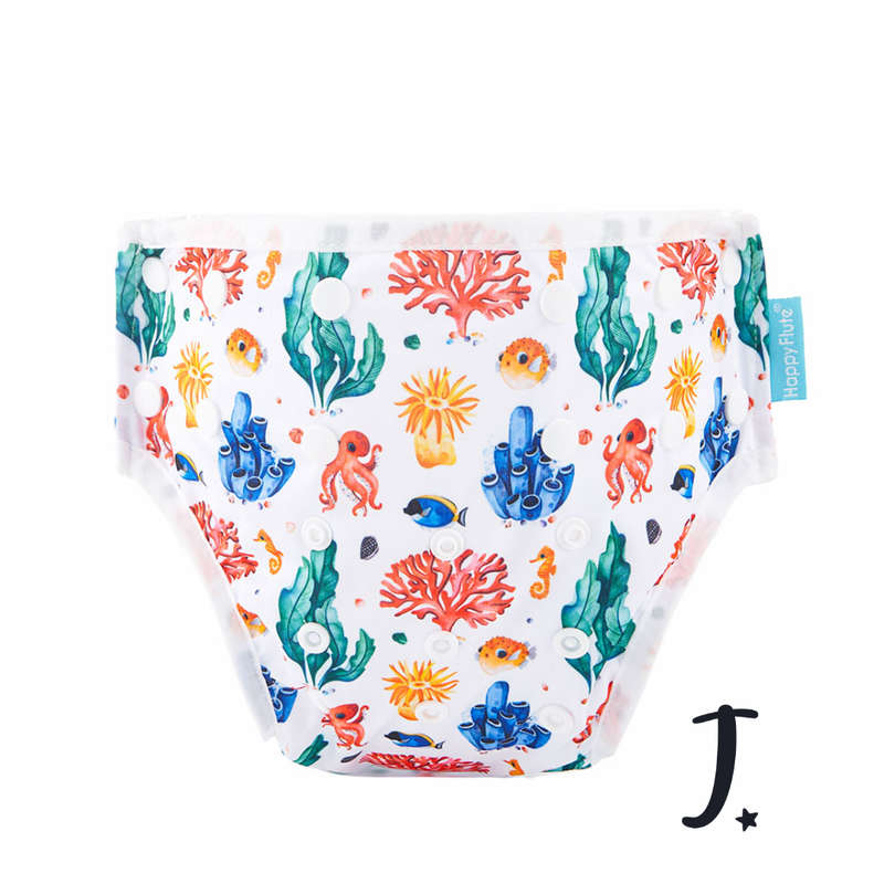 Sea grass and coral reef Swim diaper