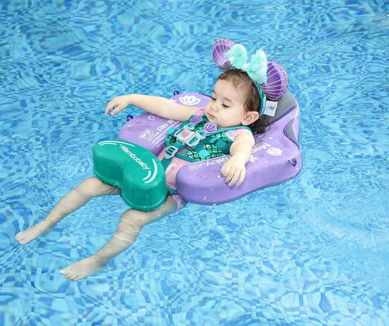Mambobaby chest and back float - Air free - With canopy - Mermaid