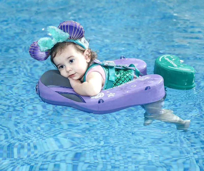 Mambobaby chest and back float - Air free - With canopy - Mermaid