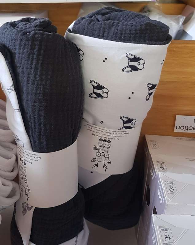 Oh Dear Reversable cot duvet set