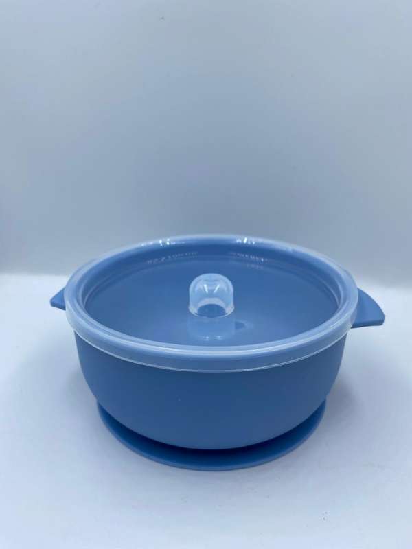 Silicone Suction bowl with lid