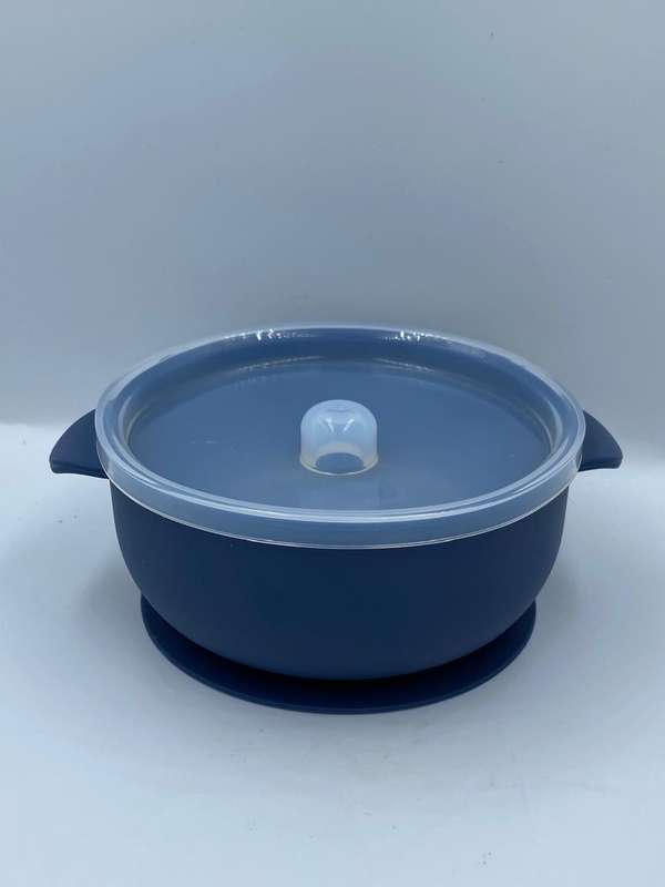 Silicone Suction bowl with lid