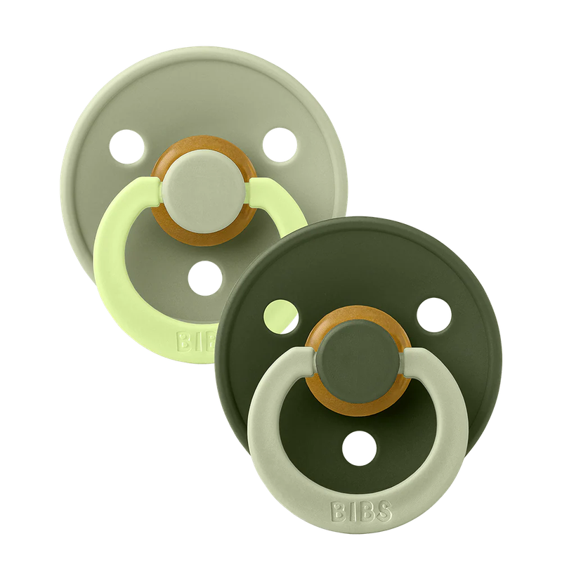 BIBS 2-pack Fusion Latex - Sage/Hunter Green mix