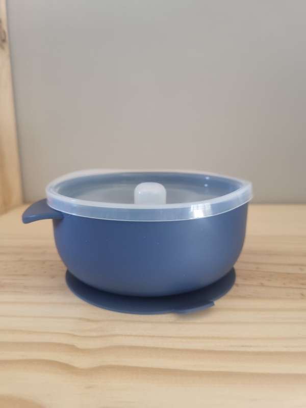 Silicone Suction bowl with lid