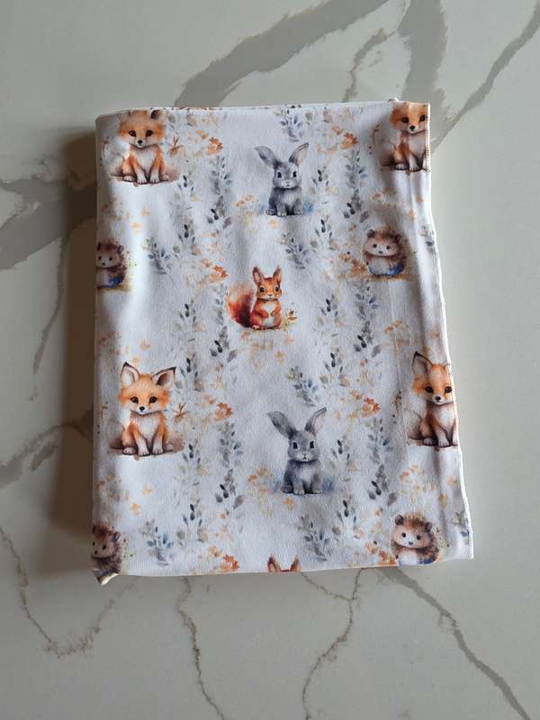Printed softknit swaddle blanket - Forest animals