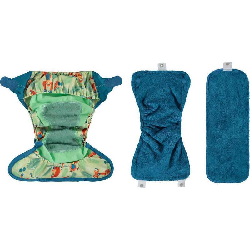 PopIn Single Printed Nappy Bamboo - Orangutan