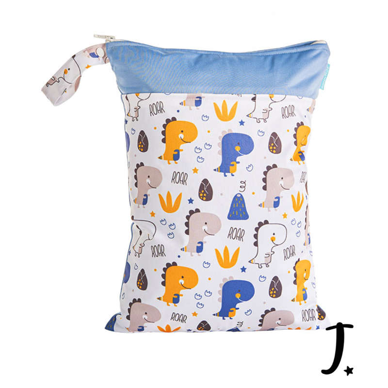 Dino blue wet bag